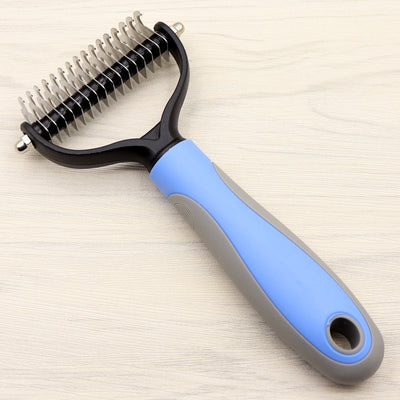 Double-Sided Dog Knot Comb | Long-Haired Pet Grooming Dematting Tool