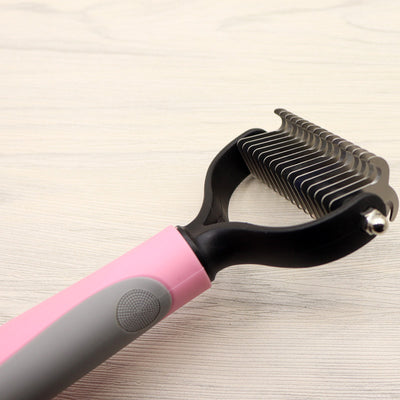 Double-Sided Dog Knot Comb | Long-Haired Pet Grooming Dematting Tool