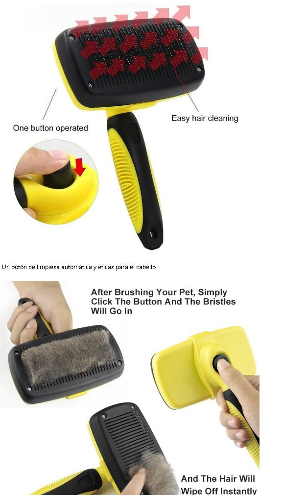 Pet Automatic Retractable Comb for Dogs & Cats