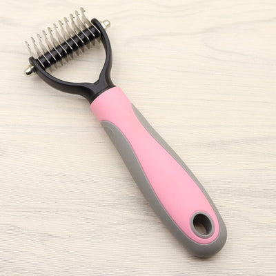 Double-Sided Dog Knot Comb | Long-Haired Pet Grooming Dematting Tool