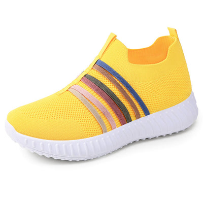Women’s Casual Breathable Mesh Shoes – Lightweight Plus-Size Soft Sole Flats