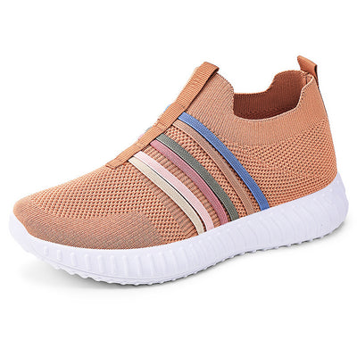 Women’s Casual Breathable Mesh Shoes – Lightweight Plus-Size Soft Sole Flats
