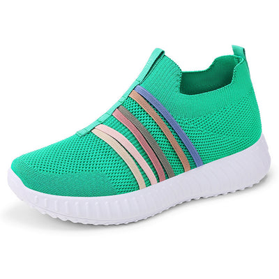 Women’s Casual Breathable Mesh Shoes – Lightweight Plus-Size Soft Sole Flats