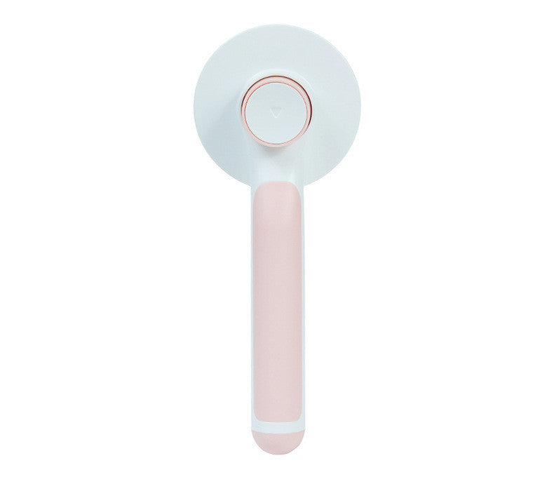 Round Handle Pet Comb | Self-Cleaning Stainless Steel Grooming Brush for Dogs & Cats