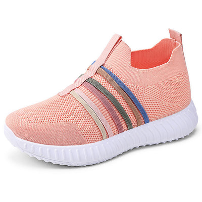 Women’s Casual Breathable Mesh Shoes – Lightweight Plus-Size Soft Sole Flats