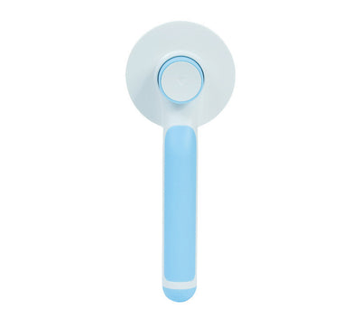 Round Handle Pet Comb | Self-Cleaning Stainless Steel Grooming Brush for Dogs & Cats