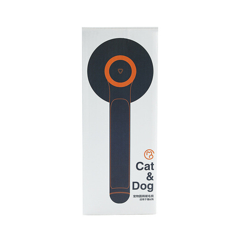 Round Handle Pet Comb | Self-Cleaning Stainless Steel Grooming Brush for Dogs & Cats