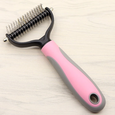 Double-Sided Dog Knot Comb | Long-Haired Pet Grooming Dematting Tool