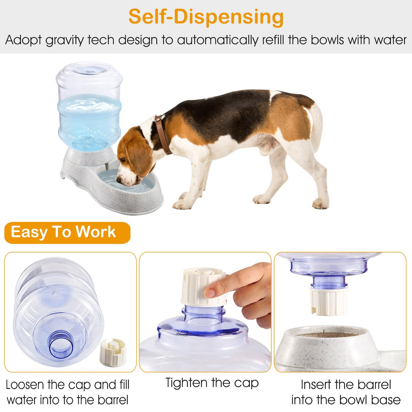 3.5L Automatic Pet Water Dispenser | Self-Dispensing Cat & Dog Water Feeder