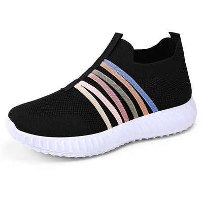 Women’s Casual Breathable Mesh Shoes – Lightweight Plus-Size Soft Sole Flats