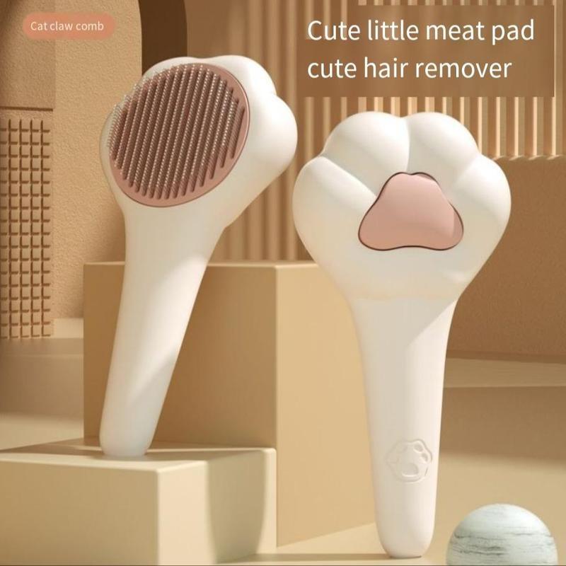 Magic Pet Comb | Paw-Shaped Cat & Dog Grooming Brush, One-Click Hair Release
