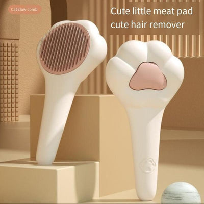 Magic Pet Comb | Paw-Shaped Cat & Dog Grooming Brush, One-Click Hair Release