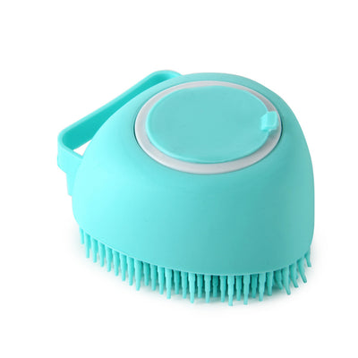 Silicone Dog Bath Massage Brush | Pet Cat Grooming & Shampoo Tool