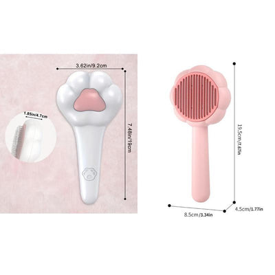 Magic Pet Comb | Paw-Shaped Cat & Dog Grooming Brush, One-Click Hair Release