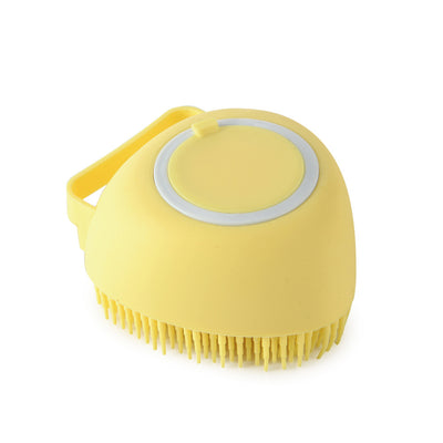 Silicone Dog Bath Massage Brush | Pet Cat Grooming & Shampoo Tool