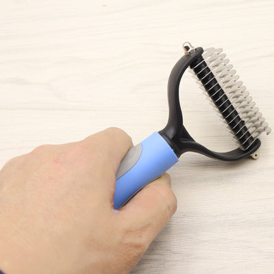 Double-Sided Dog Knot Comb | Long-Haired Pet Grooming Dematting Tool