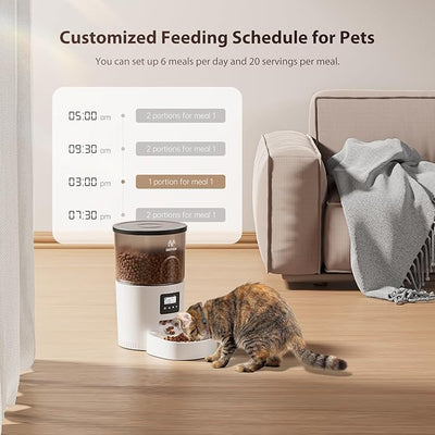 3L Automatic Cat Feeder | Timed Pet Food Dispenser for Cats & Small Dogs