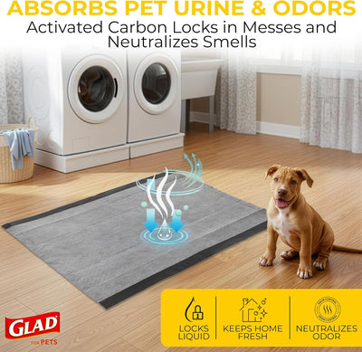 28"x30" 5-Layer Extra Large Charcoal Dog Absorbent Pee Pads (30 Count)