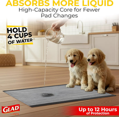 28"x30" 5-Layer Extra Large Charcoal Dog Absorbent Pee Pads (30 Count)