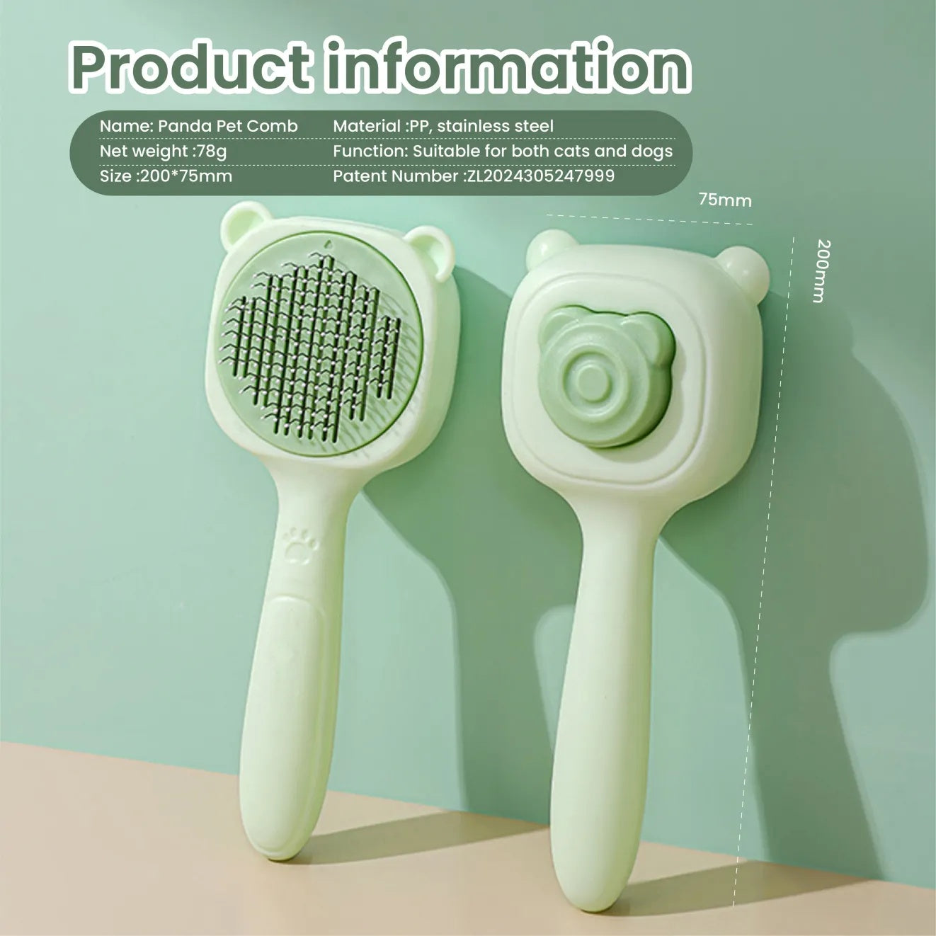 Pet Spray Comb for Cats & Dogs | Multi-Functional Grooming Tool