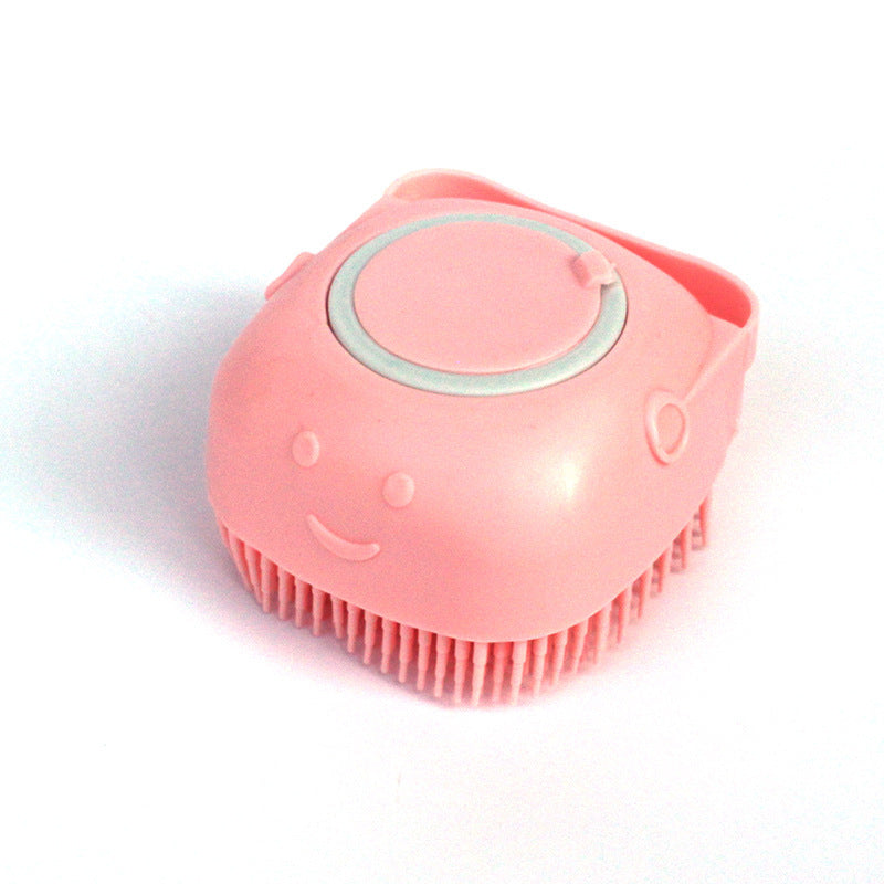 Silicone Dog Bath Massage Brush | Pet Cat Grooming & Shampoo Tool