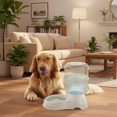 gravity pet feeder | cat water dispenser