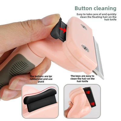 Pet Hair Trimmer for Cats & Dogs | Shaving Razor & Grooming Comb