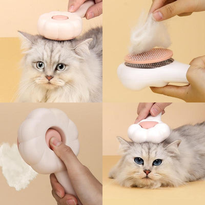 Magic Pet Comb | Paw-Shaped Cat & Dog Grooming Brush, One-Click Hair Release
