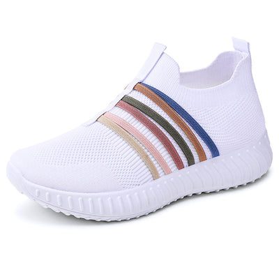 Women’s Casual Breathable Mesh Shoes – Lightweight Plus-Size Soft Sole Flats