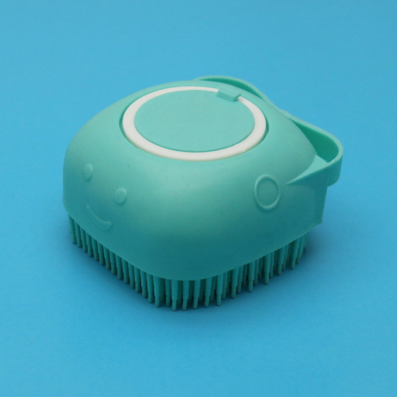 Silicone Dog Bath Massage Brush | Pet Cat Grooming & Shampoo Tool