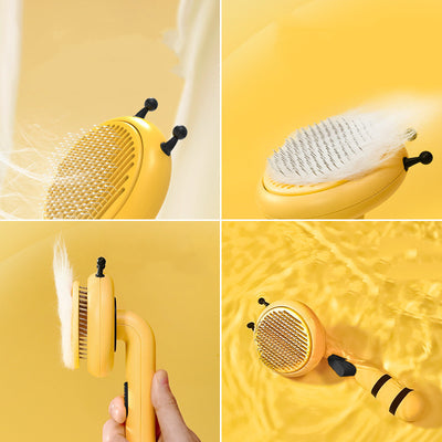 Small Bee-Shaped Cat Pin Comb | Hair Removal Grooming Tool for Pets