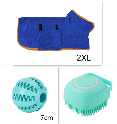 Silicone Dog Bath Massage Brush | Pet Cat Grooming & Shampoo Tool