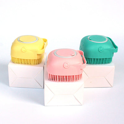 Silicone Dog Bath Massage Brush | Pet Cat Grooming & Shampoo Tool